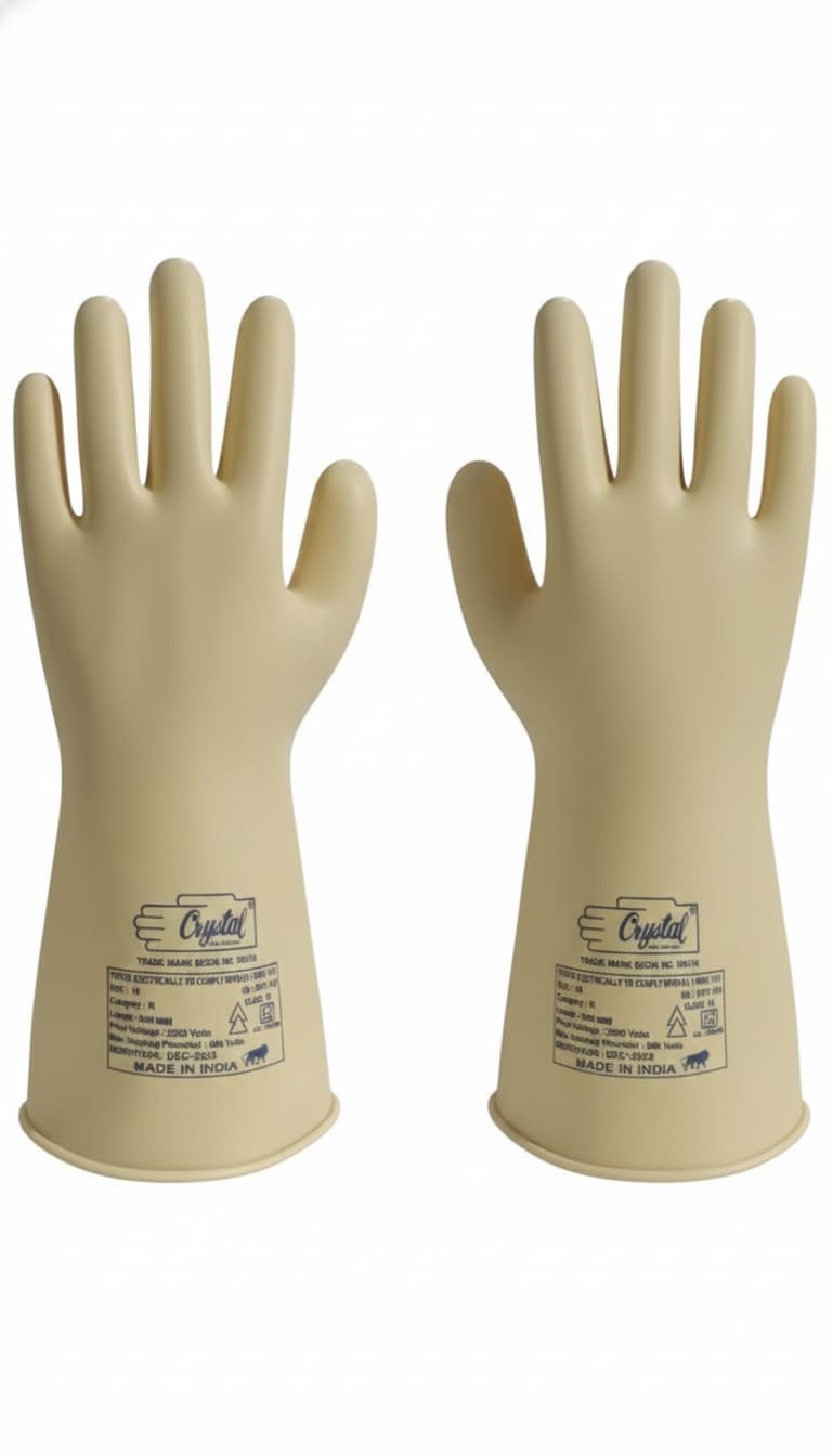 Electrical Safety Rubber Gloves (IS 4770)